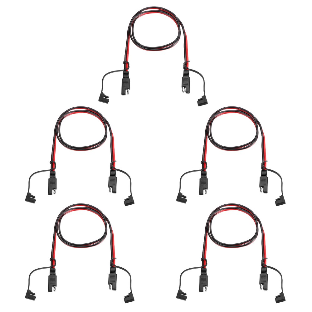 5pcs SAE Extension Cable, 14 AWG Quick Disconnect SAE Cable Wire Harness, 3ft