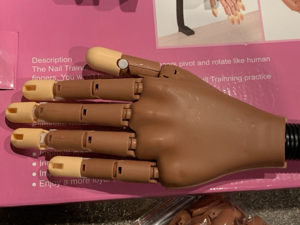 VGUC Nails Training Practice Hand for Acrylic Nails Manicure