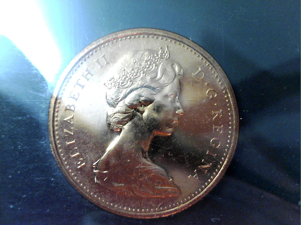 1967 Canada PL One Cent Coin
