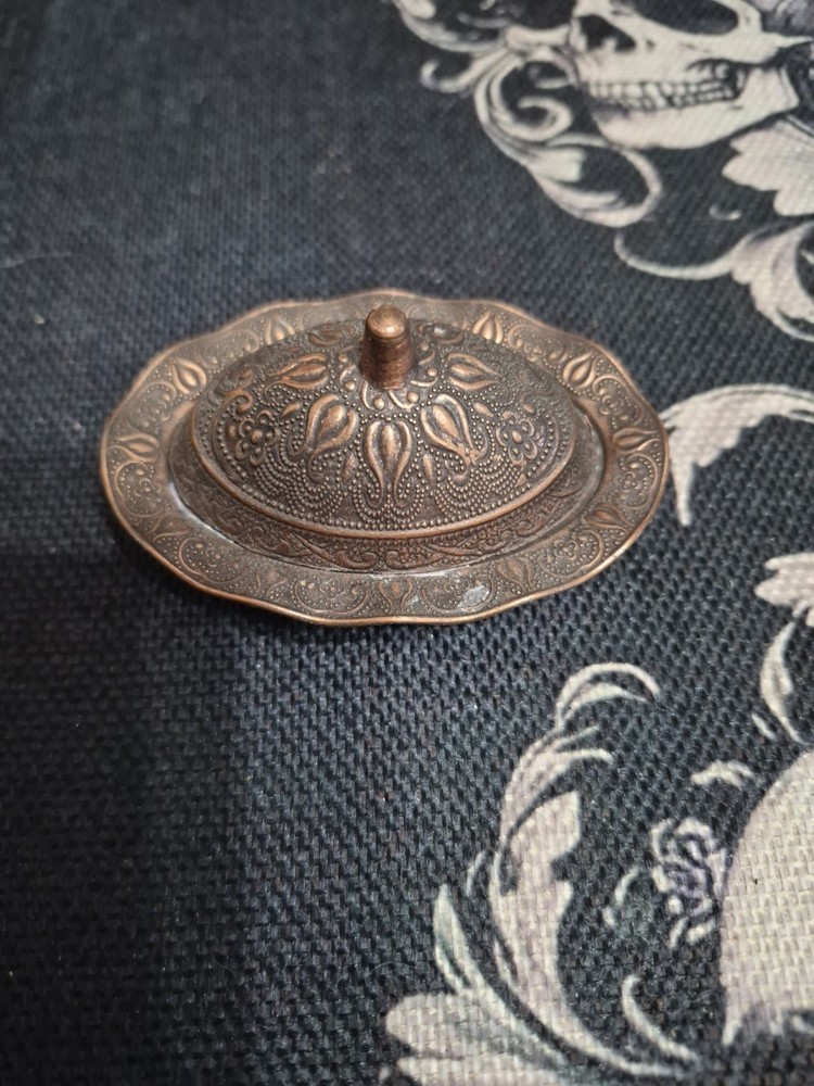 Zara Bronze Container with Lid Made In Turkey
