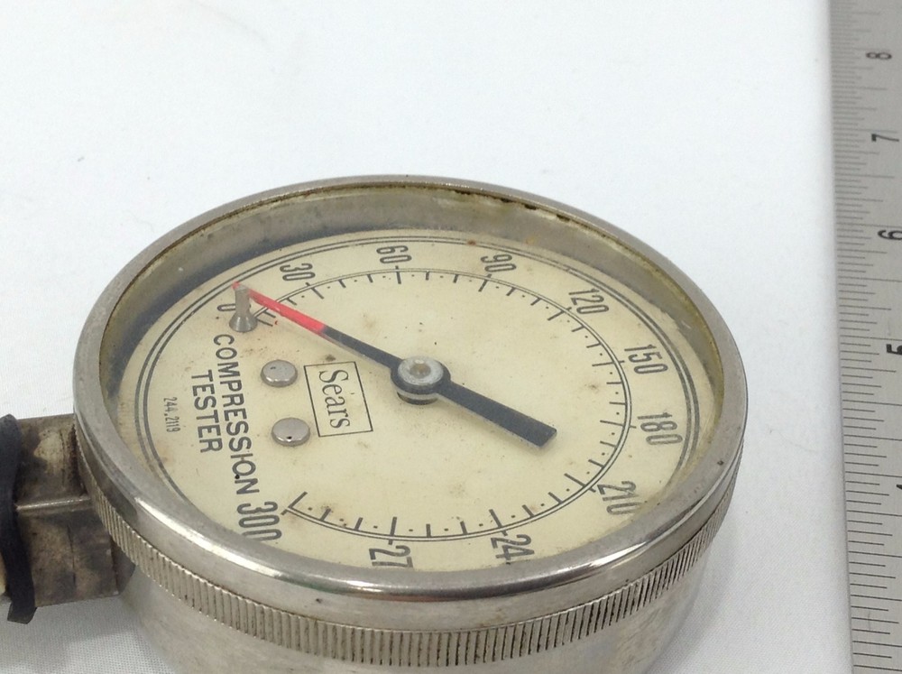 Vintage Sears Compression Tester Model 244.2119