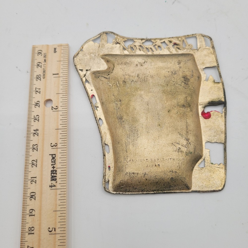 Arkansas State Shaped Ashtray Metal