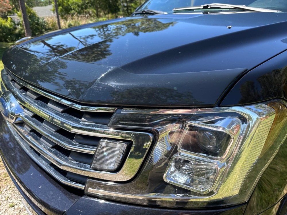 Chrome AeroSkin Hood Protector Bug Shield Deflector for 18-2025 Ford Expedition