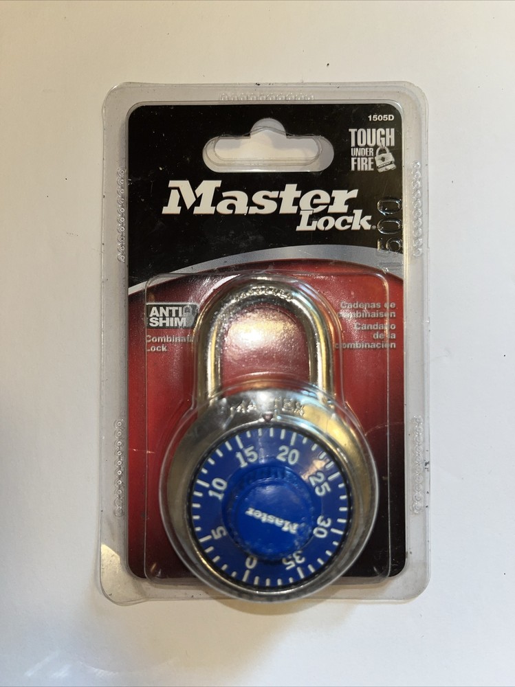 Master Lock Blue Combination Lock 1505D