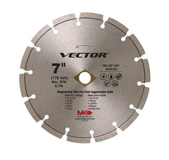 MK Diamond Masonry Blade Vector Segmented 12" x .125" x 20mm 167308