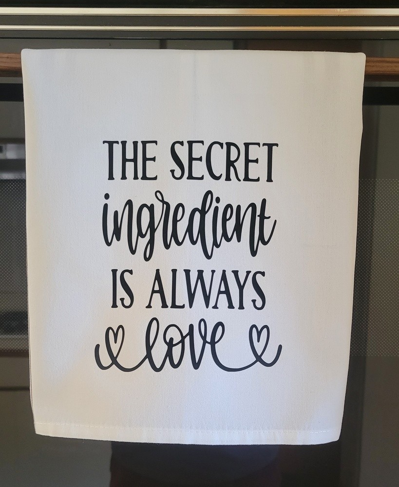 2 Piece PERSONALIZED Culinary Kitchen Towel Quick Drying 100% Cotton 18"x21.5"
