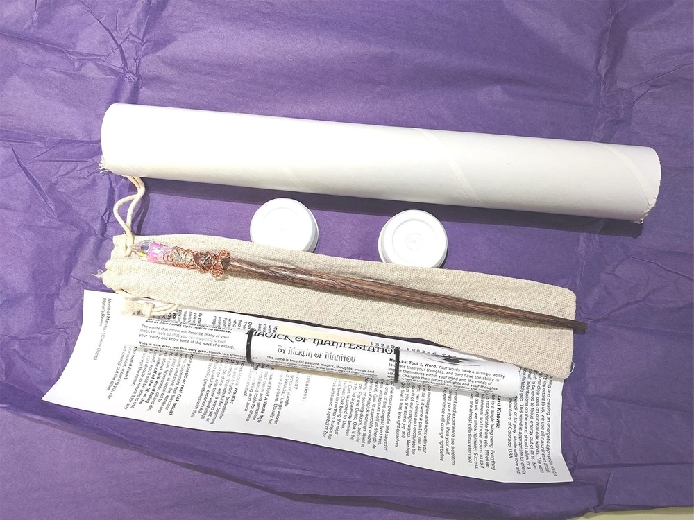 Rainbow Prism Oak Magic Wand Fast Ship