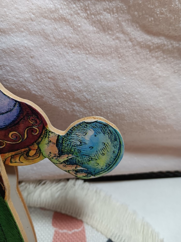 Vintage Fortune Teller Witch Pull Puppet!!