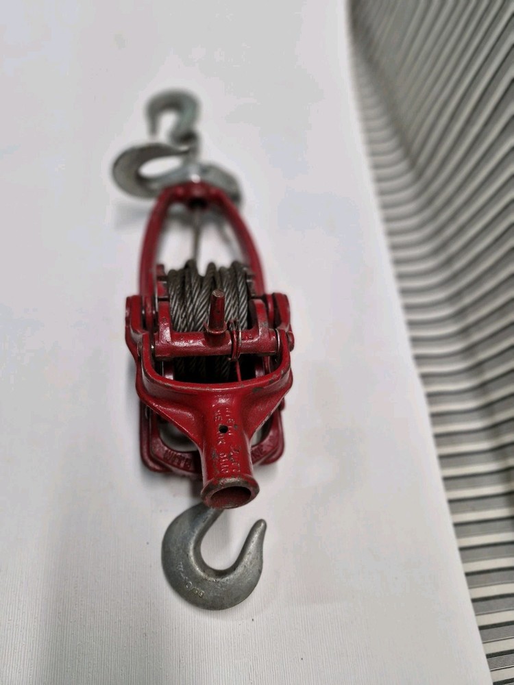 2 ton Wyeth-Scott More Power Puller Wire Cable, With Double Line