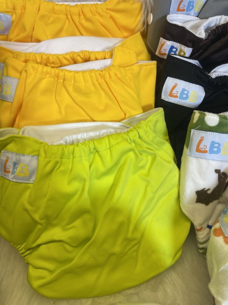 Cloth Diaper Wrap Bundle - 22 Covers - 34 Inserts - LBB Brand - New