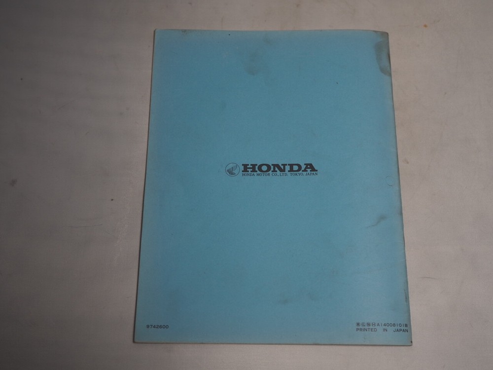 HONDA SET-UP INSTRUCTIONS ASSEMBLY INSTRUCTIONS CB650 1981