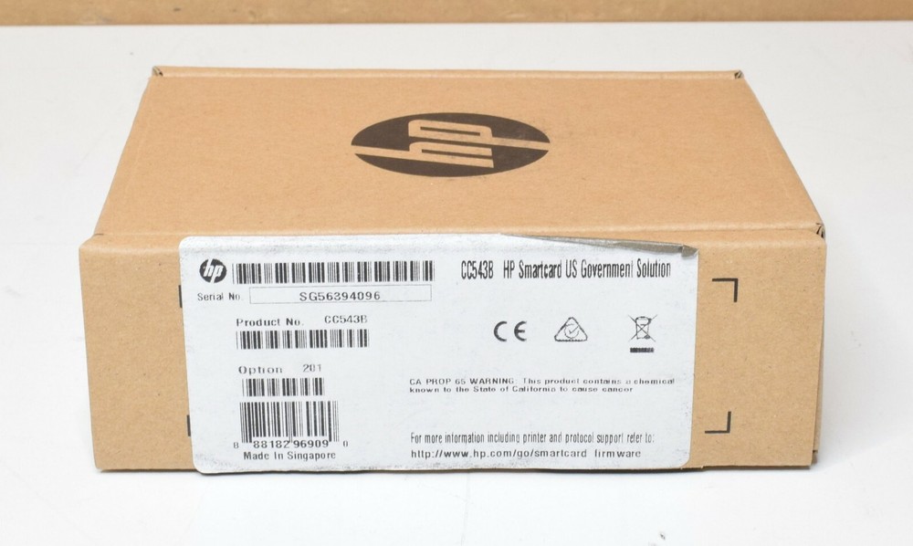 Brand New HP CC543B Smartcard Reader NIPRNet Solution