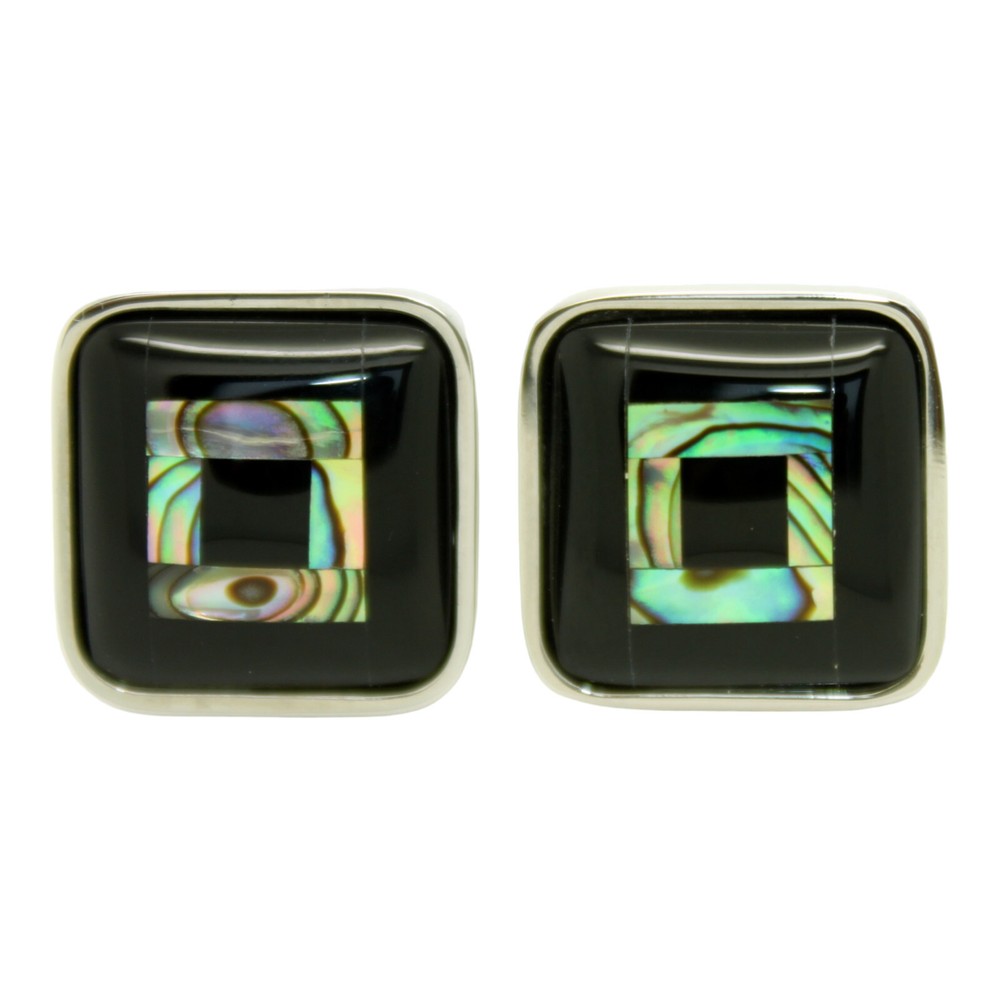 Black Multi Square Cufflinks