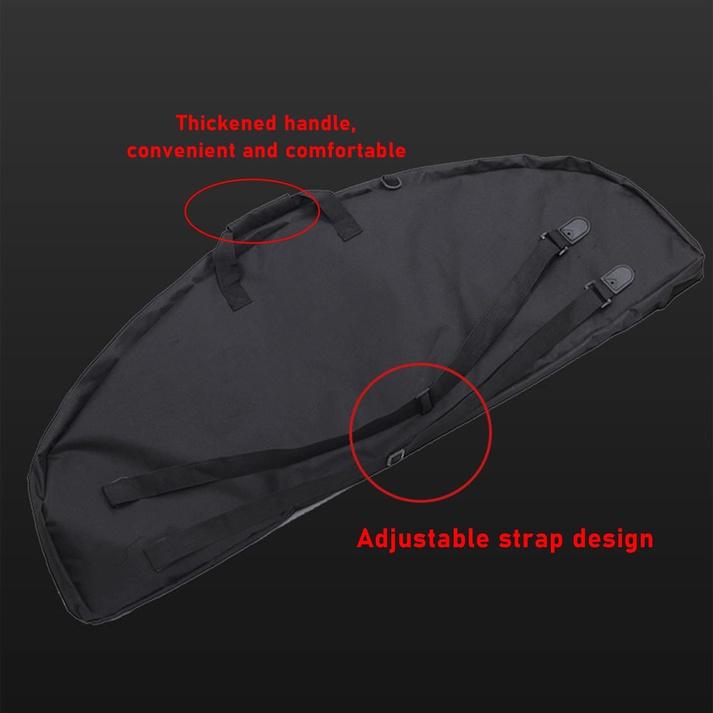 Lightweight Soft Compound Bow Case with Pockets, 600D Water-Resistant Archery...