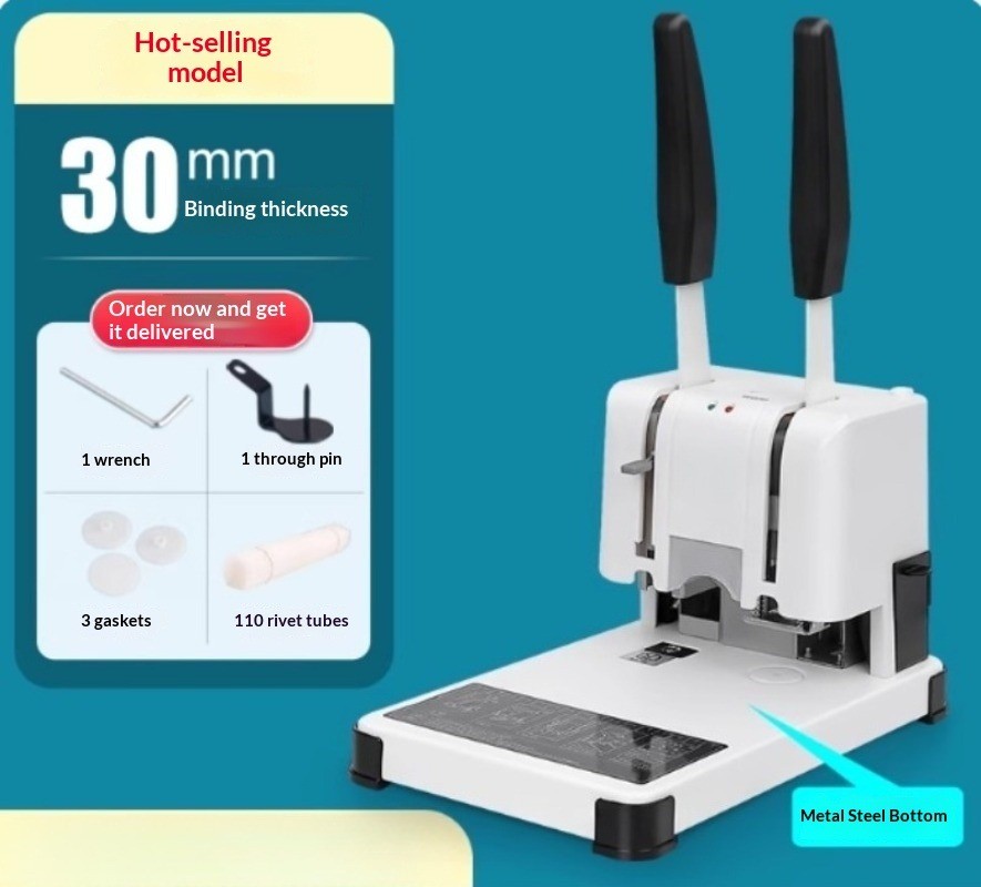 Home-Use Fully Automatic Voucher Binding Machine with Punching Function