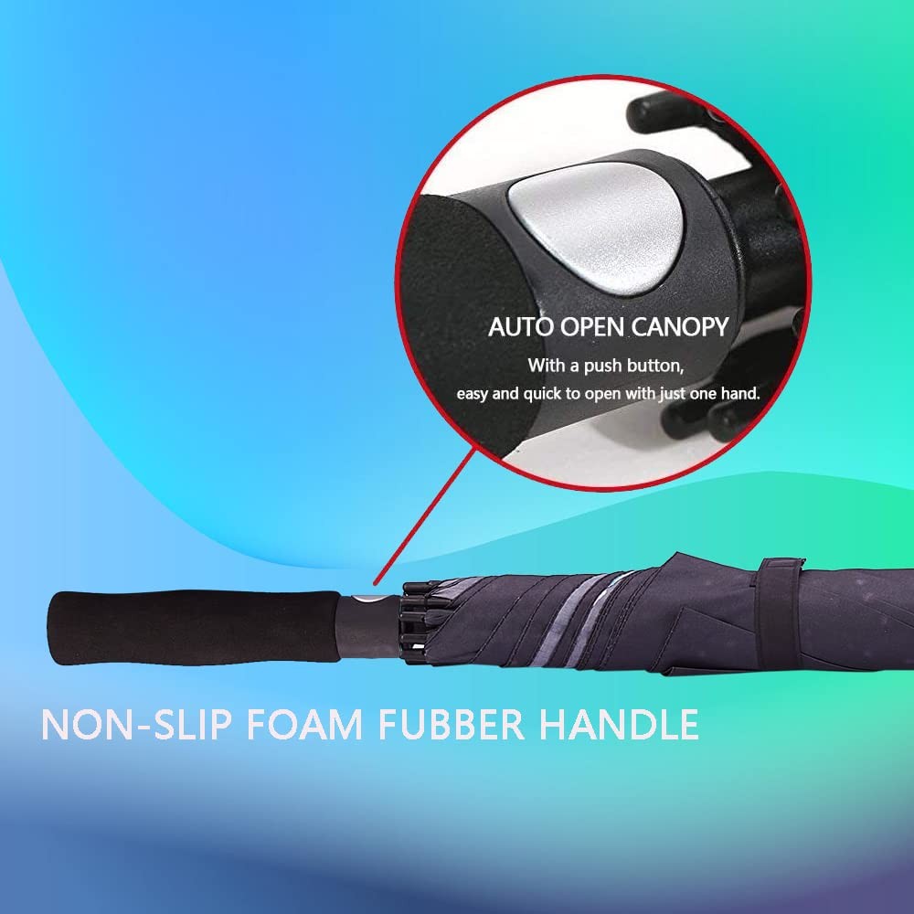 Goothdurs 62/68 Inches Golf Umbrella Automatic Open Windproof Waterproof Large