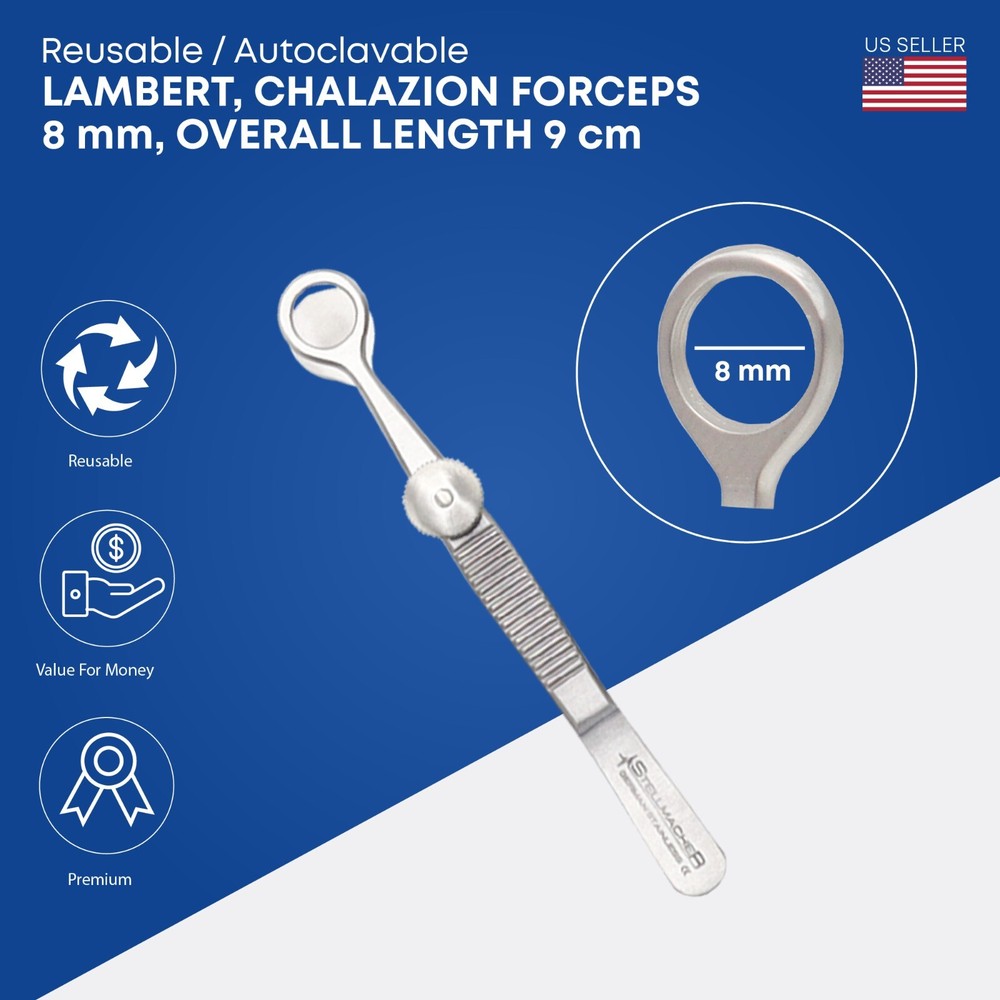 15 Pcs Chalazion Ophthalmic Cataract Set Surgical Instruments Sterilization Tray