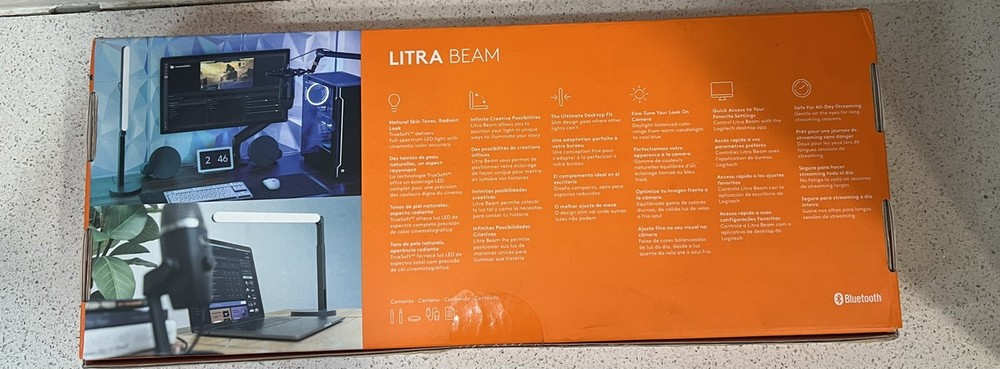 Logitech Litra Beam Premium LED Video Webcam Streaming Key Light