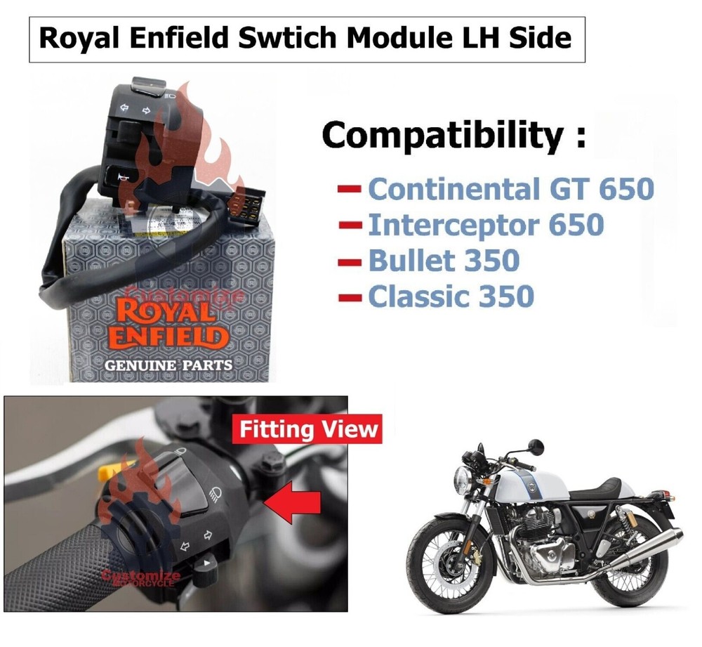 Royal Enfield "Interceptor & Continental GT 650 Switch Module for Left Side"