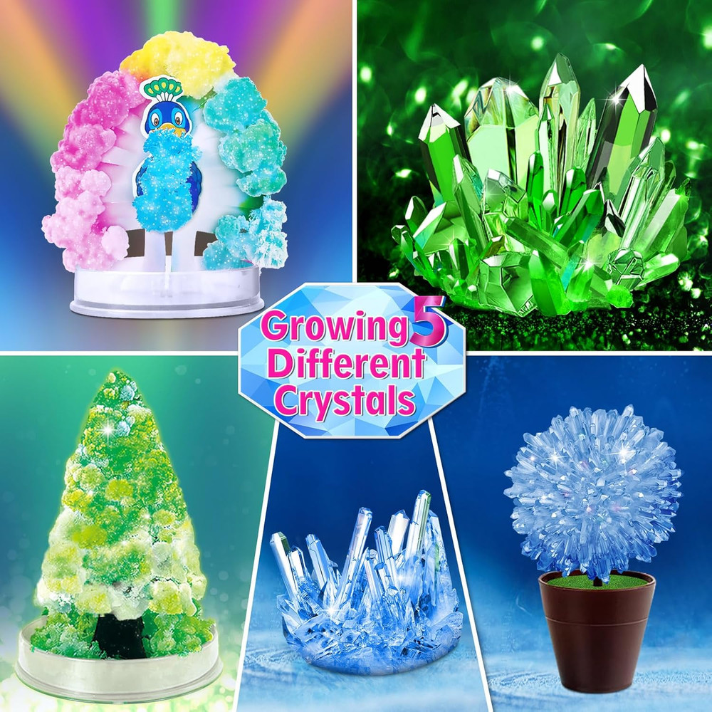 Crystal Growing Experiment Science Kits for Kids, S.T.E.M Projects Learning Educ