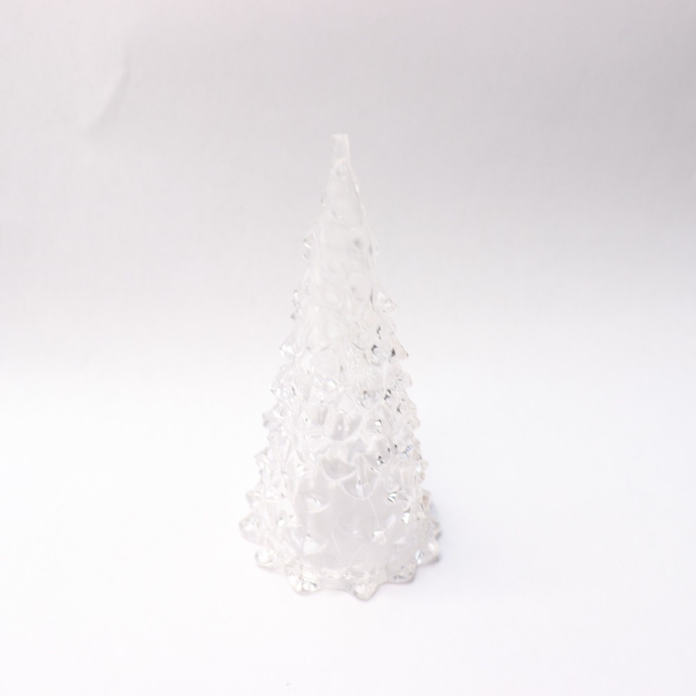 Glowing Christmas Tree Plastic White 2.16" x 2.16" x 4.72"