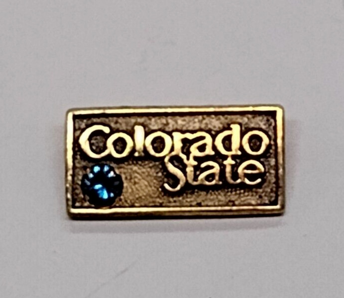 COLORADO STATE Blue Accent Small Tack Pin Marked 10/10