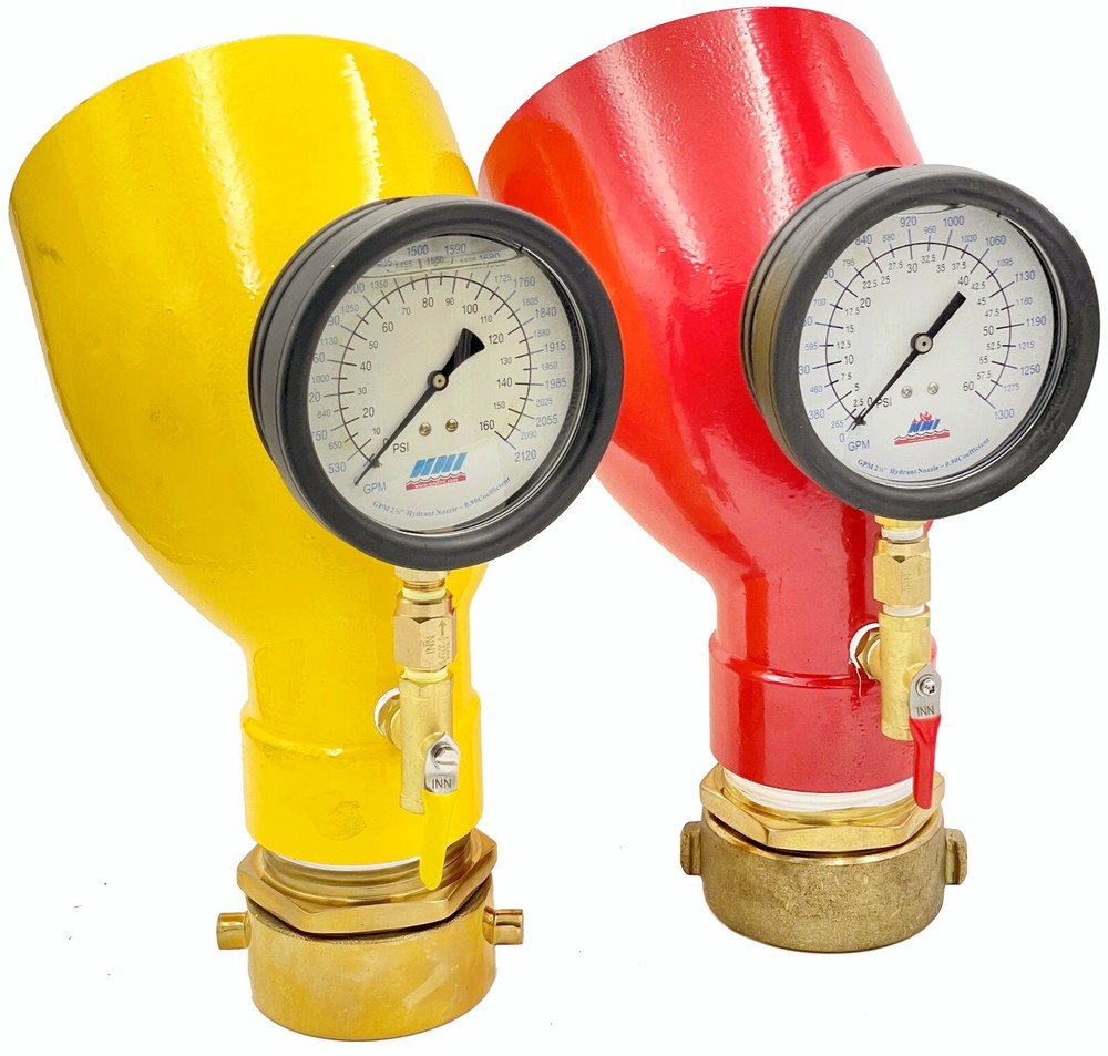 2-1/2" NST Hydrant Flow Test Swivel Diffuser 100Psi /1680GPM Gauge with Case