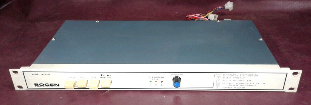 Bogen Communications MCP-B  Intercom B Program Control Panel