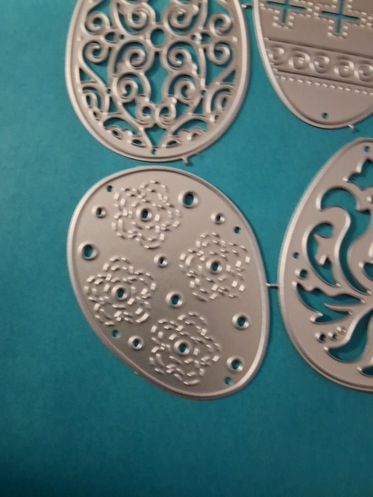 Metal Dies EASTER EGGS 4 Dies