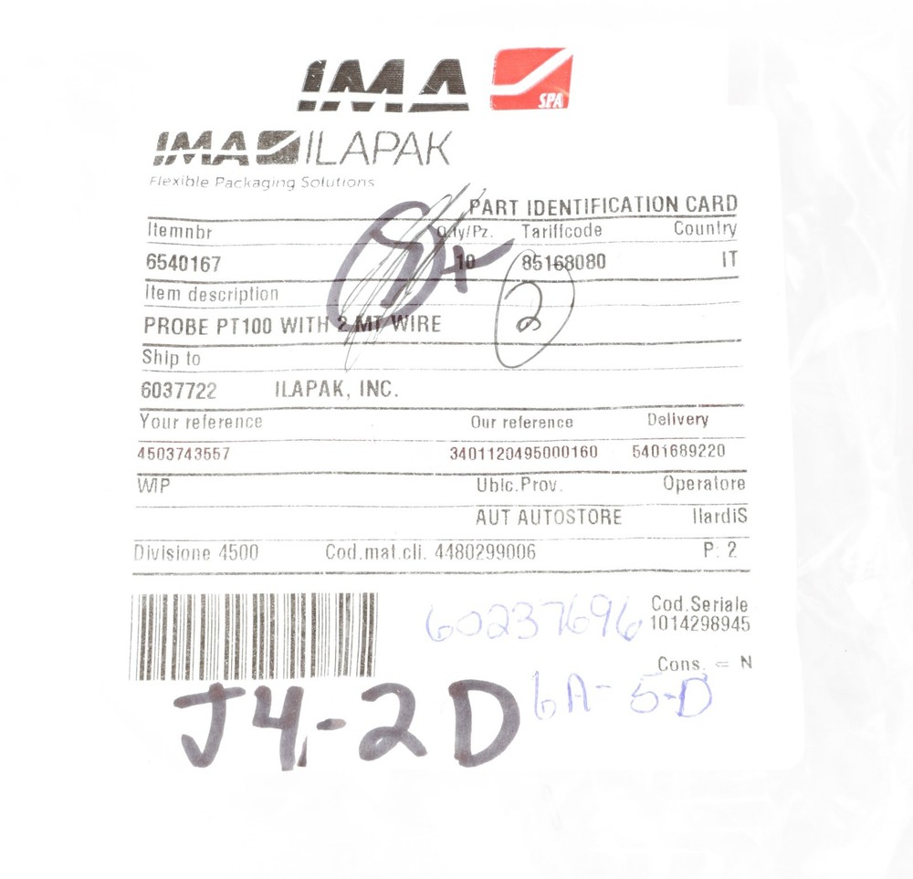 2 pcs Omega Engineering PT100 RTD Temperature Probe