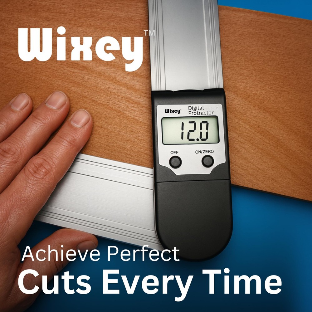 Wixey 8 Digital Protractor Angle Finder Precision Measurement Tool with Magnets