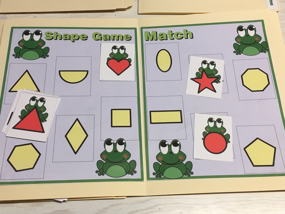 10 File Folder Set - Teaching READING MATH -Froggy Kit