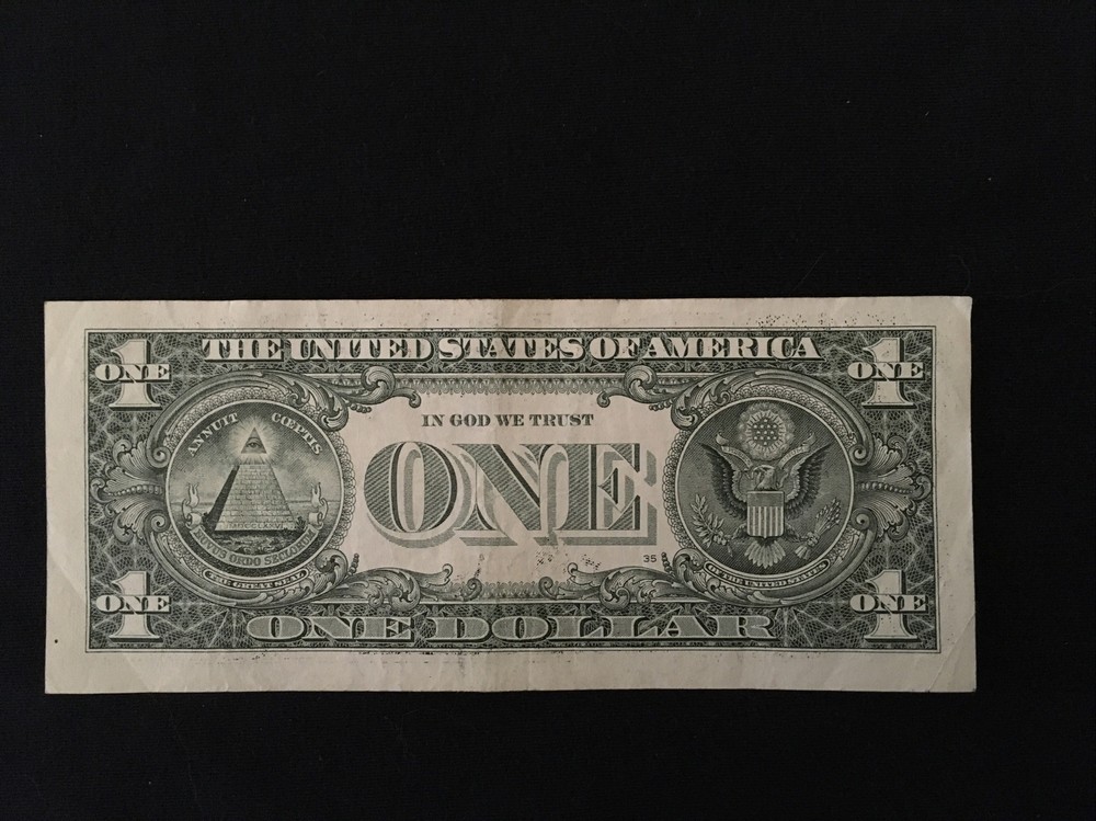 2017 $1 FRN Inked Error