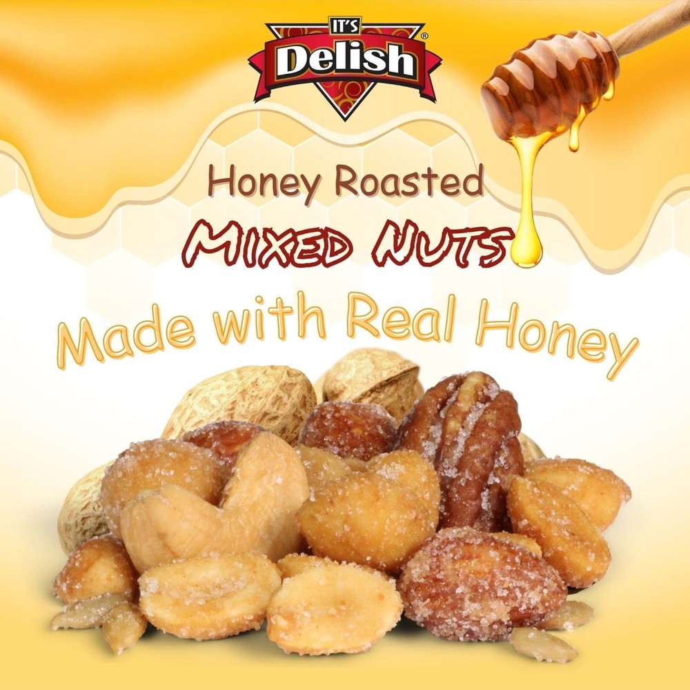 Honey Roasted Mixed Nuts by It's Delish 1 Lb