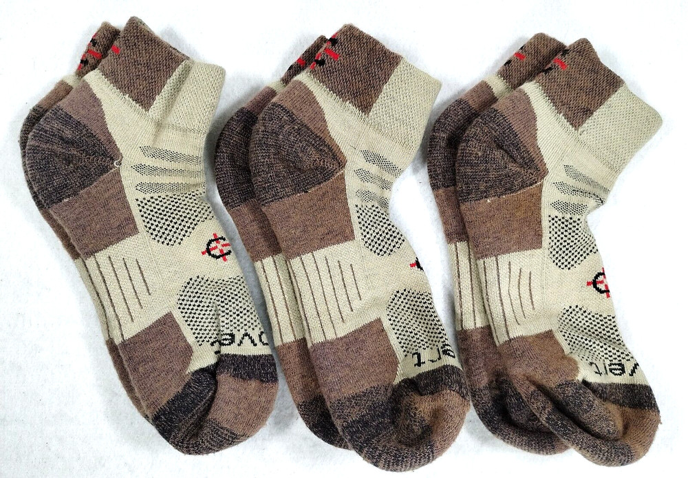 Covert Threads Outdoor Cross Trainer Socks Medium Sand 3 Pairs