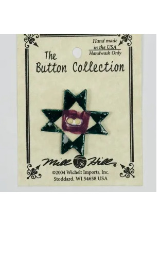Mill Hill Ceramic Buttons 86035 Ohio Star