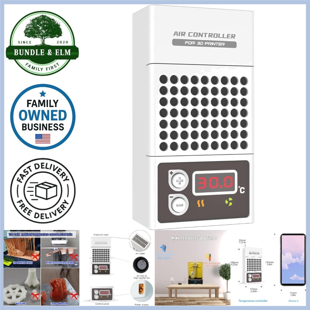 Mini Resin 3D Printer Heater Compact Temperature Controller for Cold Weather Use