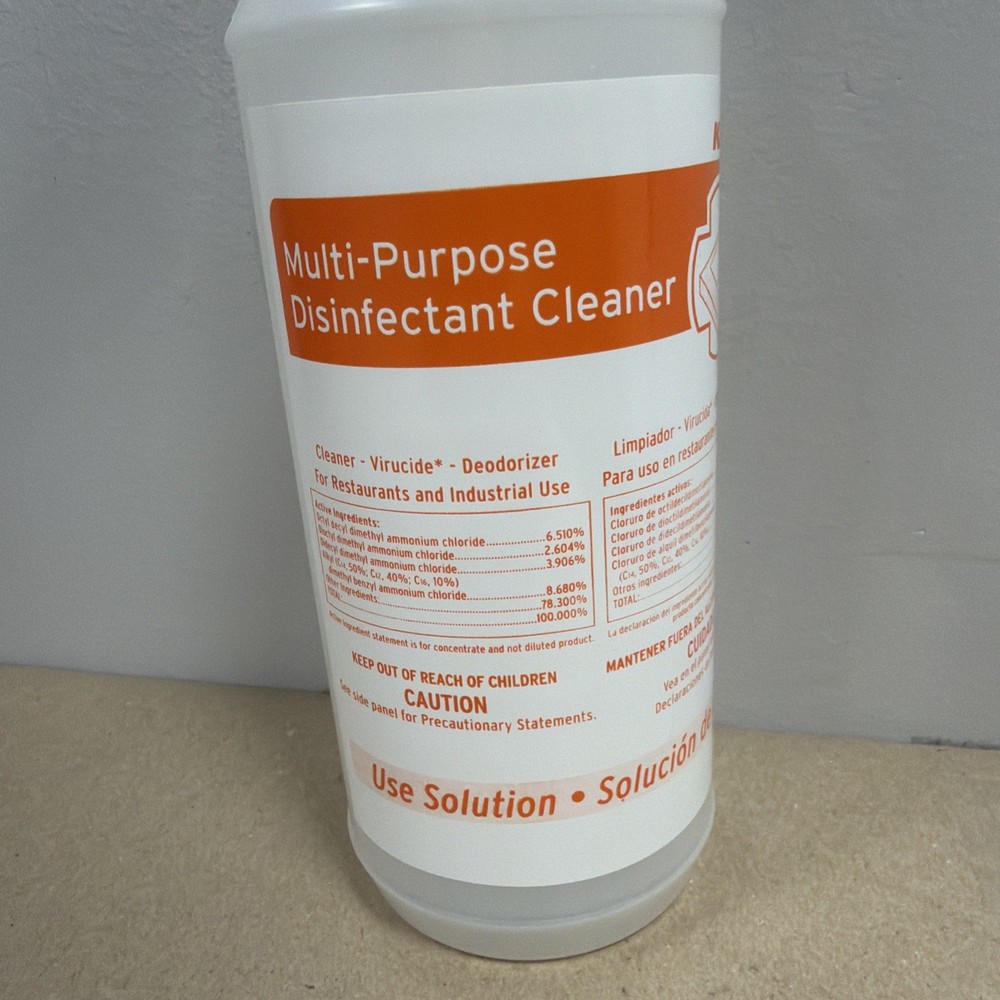 12 Pack Ecolab Multi-Purpose Disinfectant 32oz Spray Bottle w/ Nozzle Empty