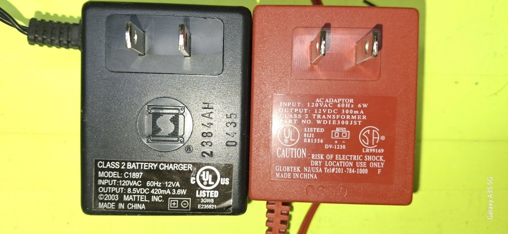 Tyco and Nikko Battery Plugs for Charging. Untested.