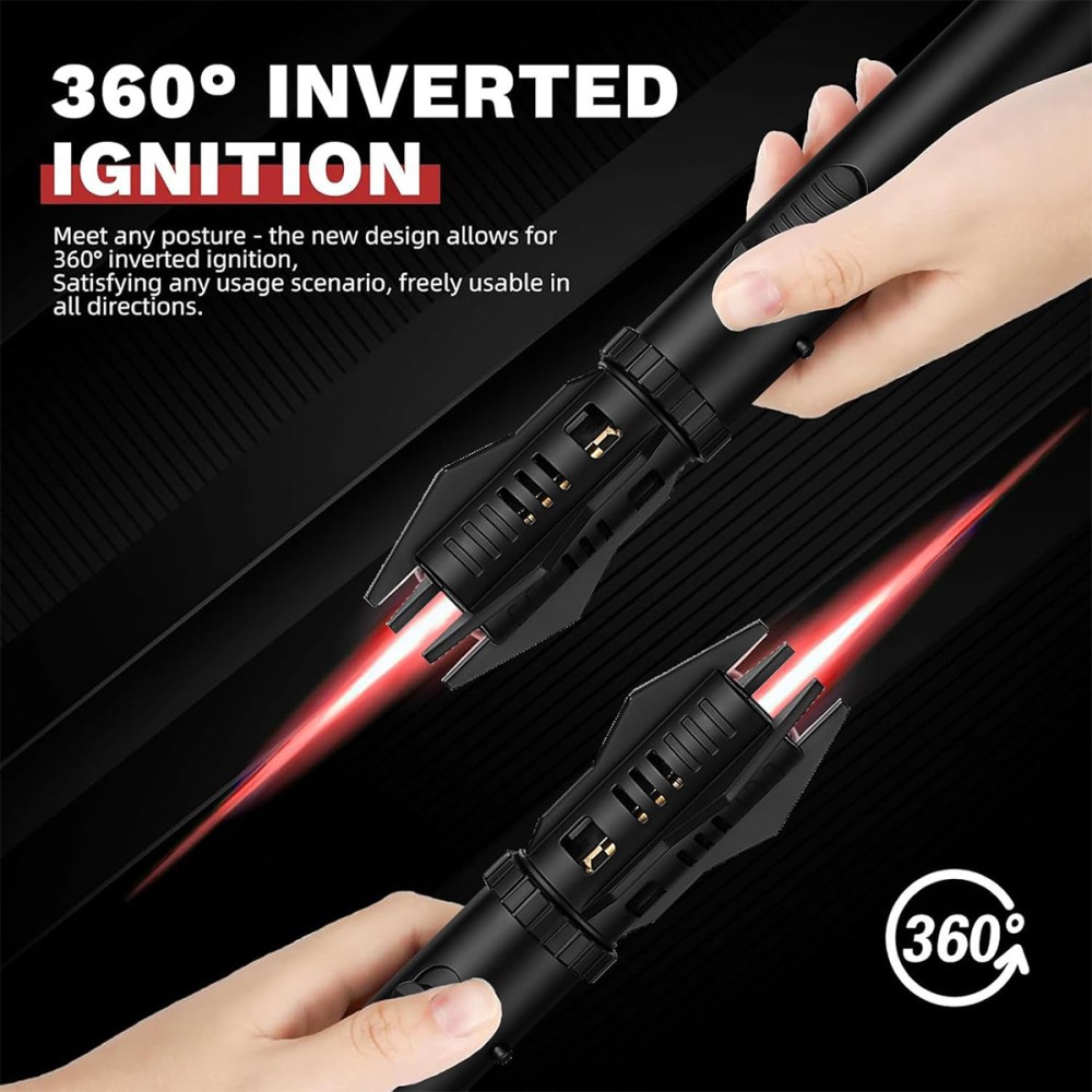 1X Jet Flame Lighter Refillable Storm Lighter Windproof Long Stick Lighter