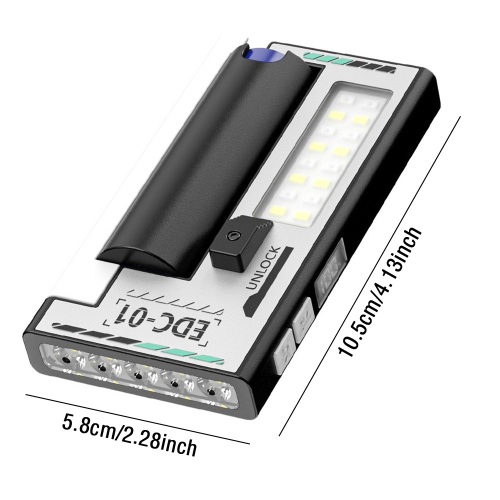 Mini Flashlight Rechargeable LED Small Flashlight Pocket Light EDC Work Light US