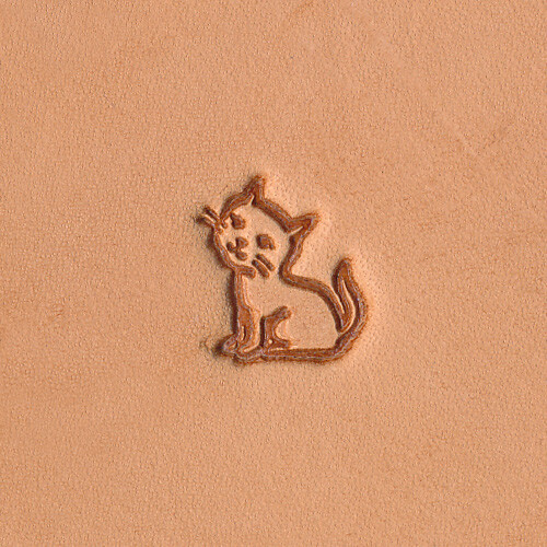 Cat E671 Leather Stamp