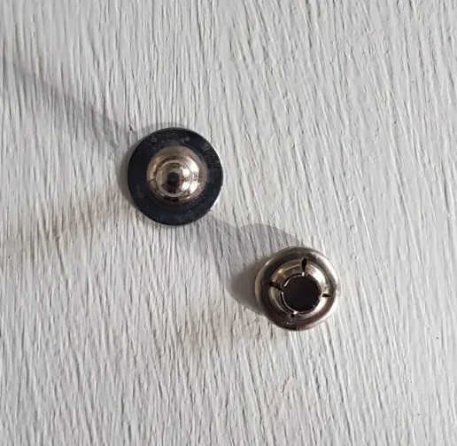 9 Boxes Small Nickle Plated Rivets A302 Vintage