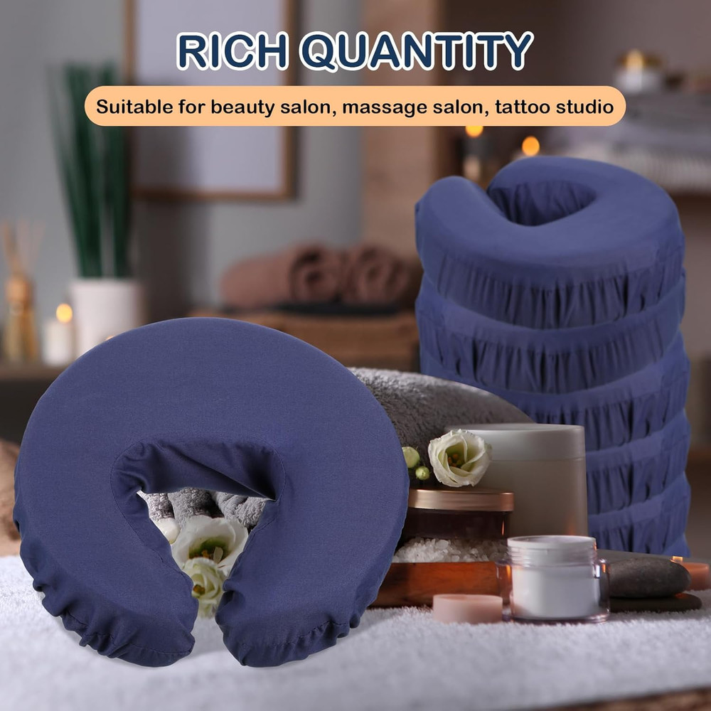 12 Pcs Face Cradle Covers for Massage Head Rest Microfiber Reusable Soft Thicker