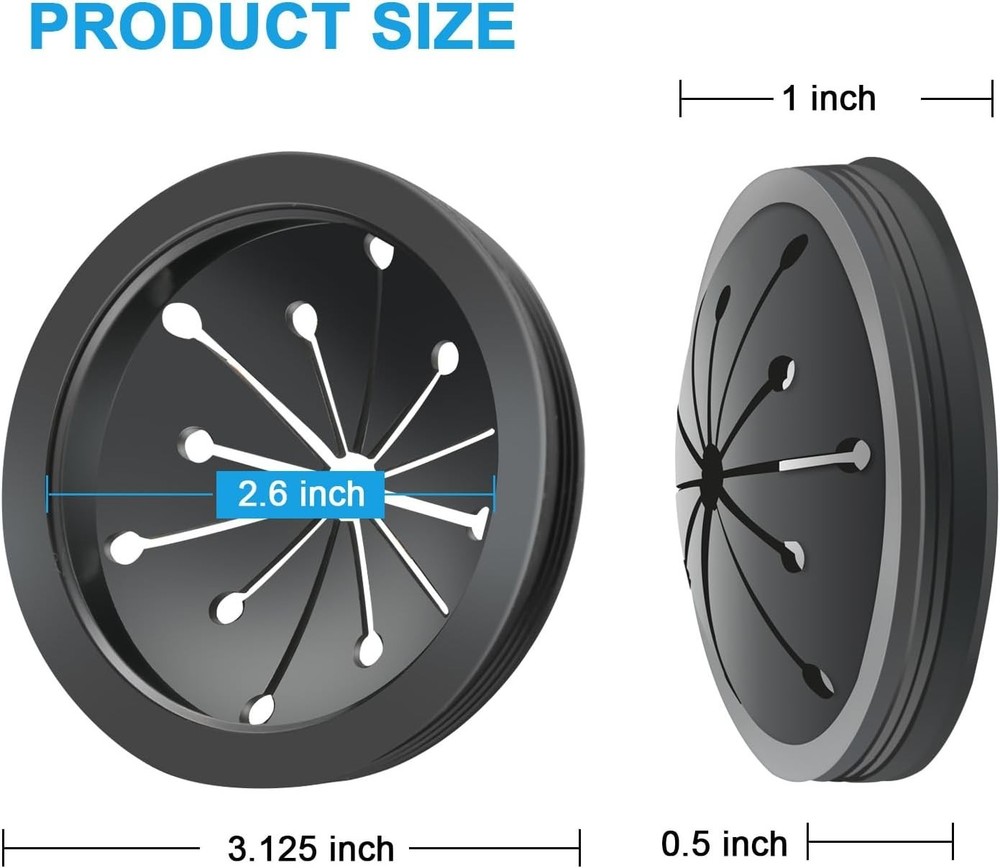 3-Inch Rubber Garbage Disposal Splash Guard for a Mess-Free Kitchen Experience