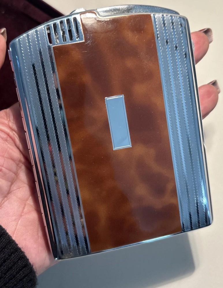 Vintage Ronson Cigarette Case Lighter Never Used Original Box, Bag,Instructions