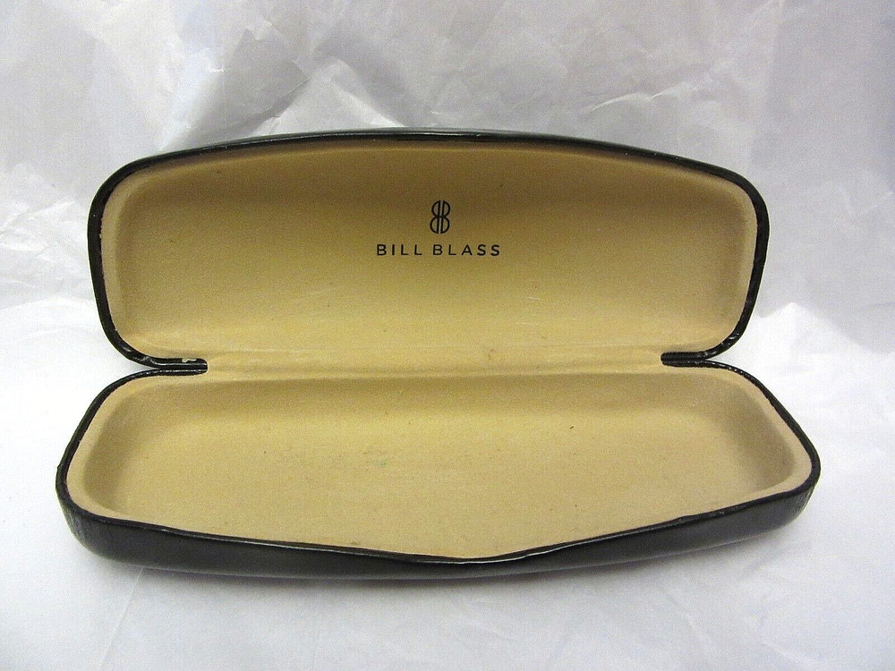 Bill Blass Black Eyeglass Case Holder Hard Shell