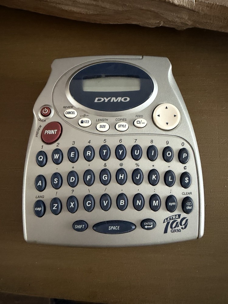 Dymo Letra Tag QX50 Label Maker Printer Machine Electronic EUC
