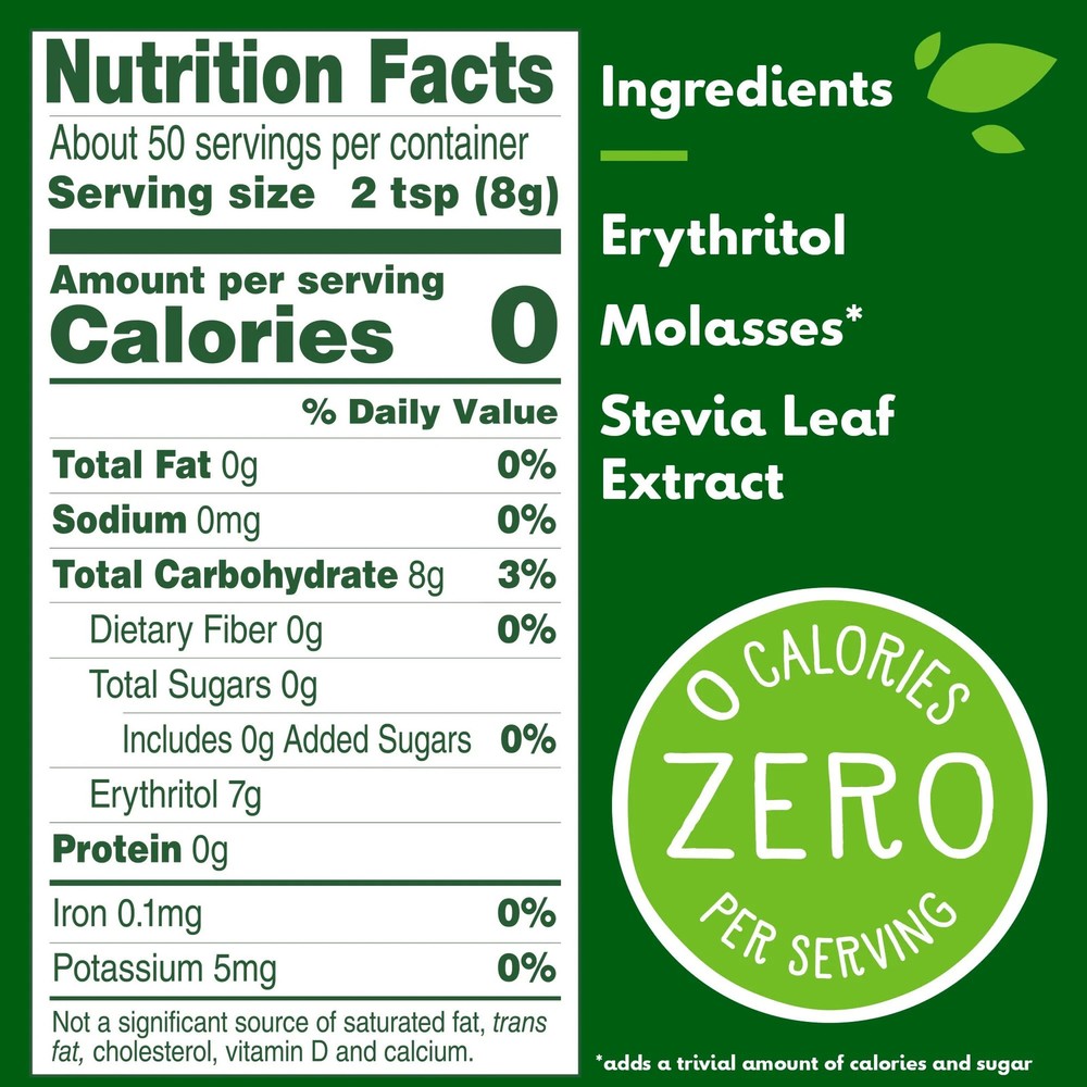 14 oz Stevia Brown Sugar Substitute Bag