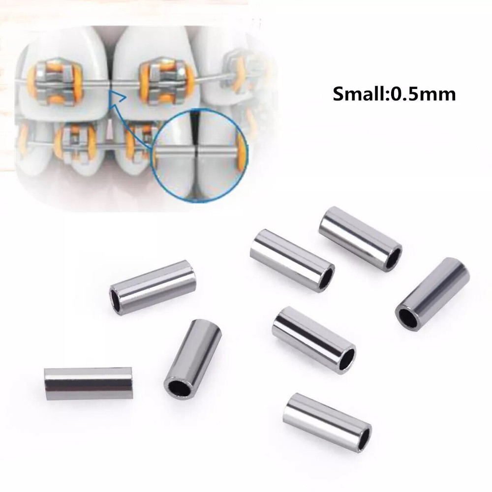 Dent Orthodontic Crimpable Hook Mini Stops Stopper Small Arch Wire 10/Pk